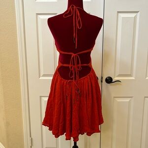 Free People Lillie Halter Mini Dress